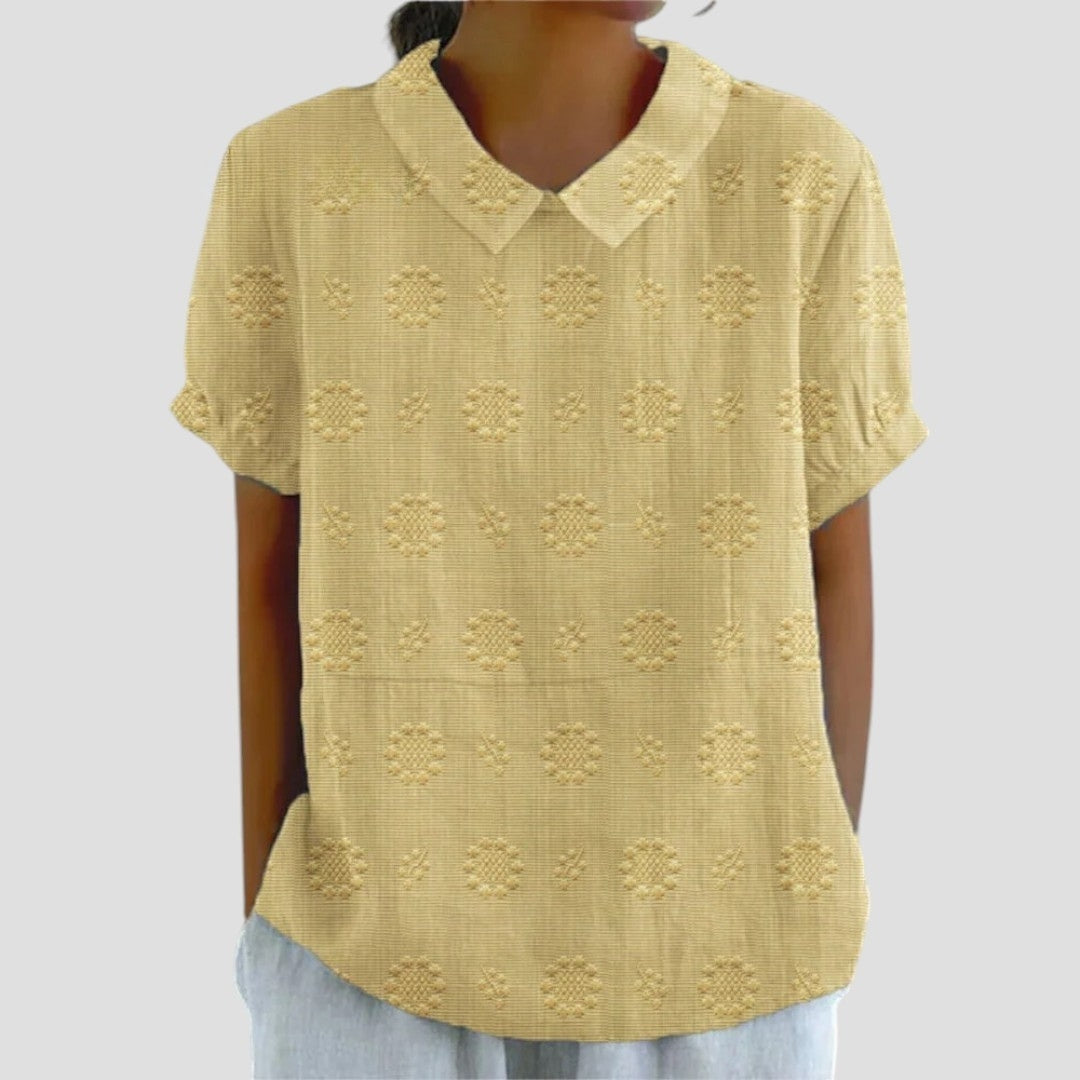 Cassidy™ | Blusa con colletto premium