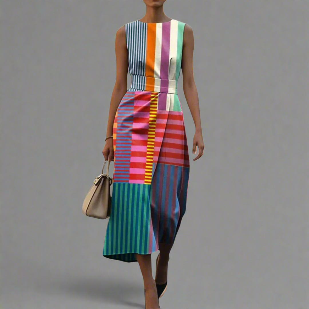 Amy™ | Abito geometrico elegante