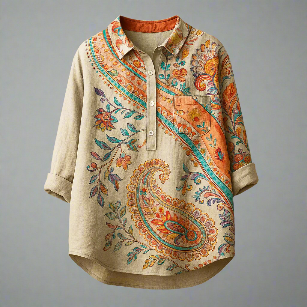 Cara™ | Blusa con motivo floreale