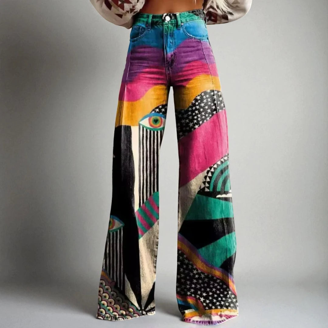 Bettina™ | Pantaloni boho svasati