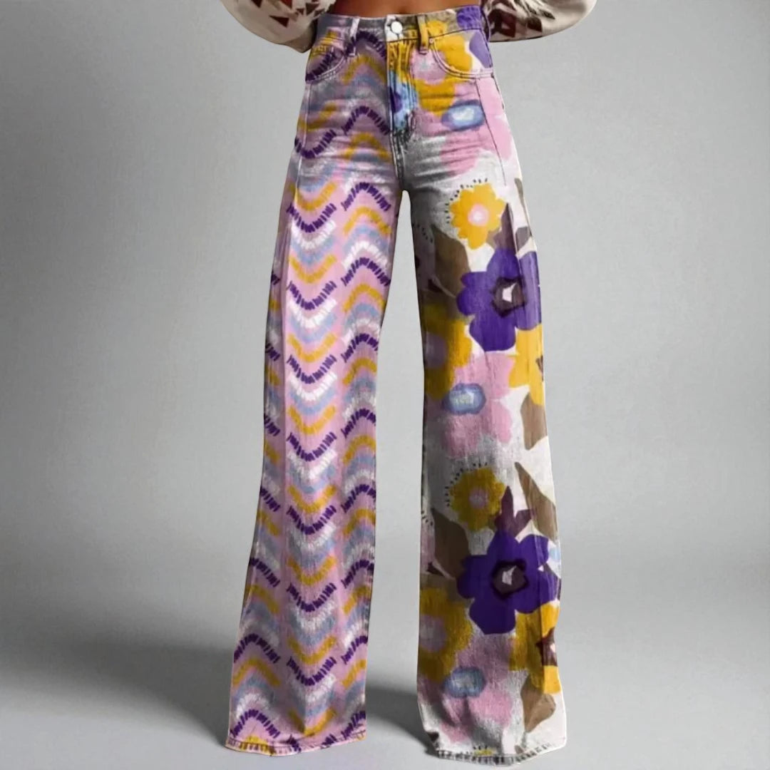 Cloe™ | Pantaloni floreali primaverili