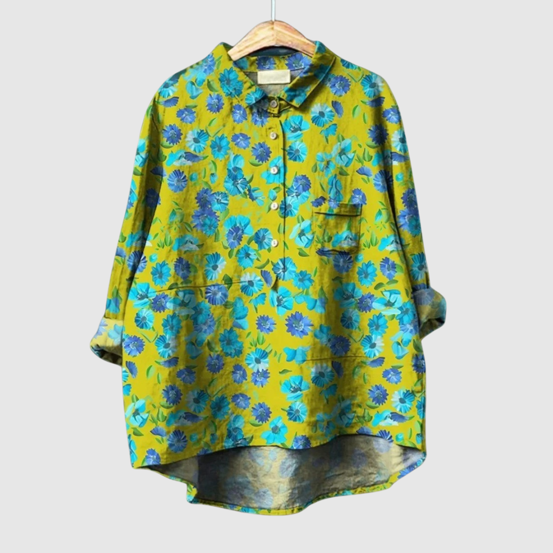 Stella™ | Blusa floreale bicolore