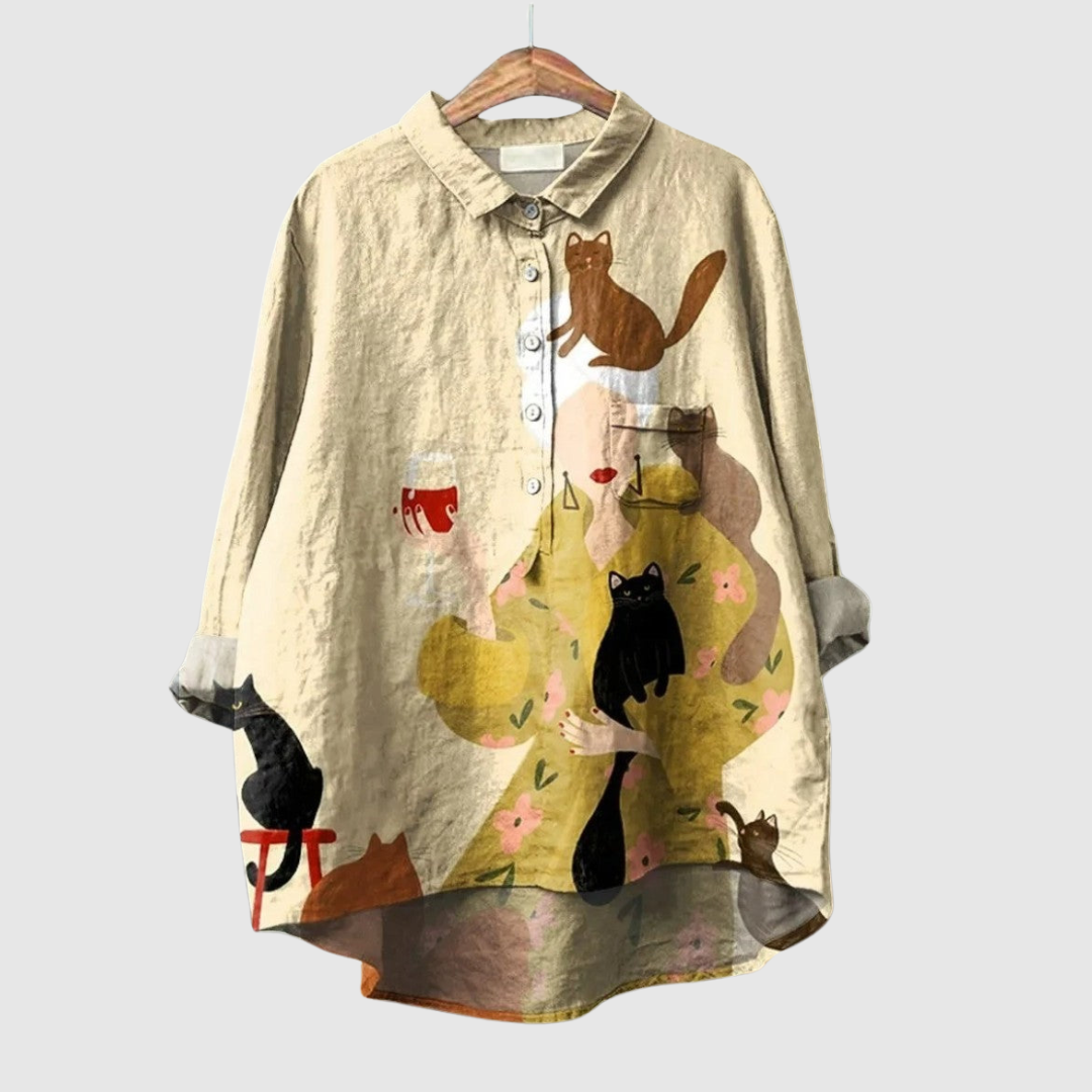 Asia™ | Blusa vintage elegante