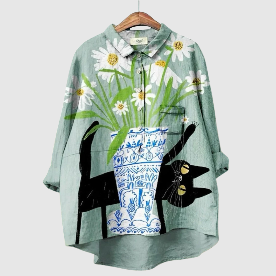 Diletta™ | Blusa vintage artstica