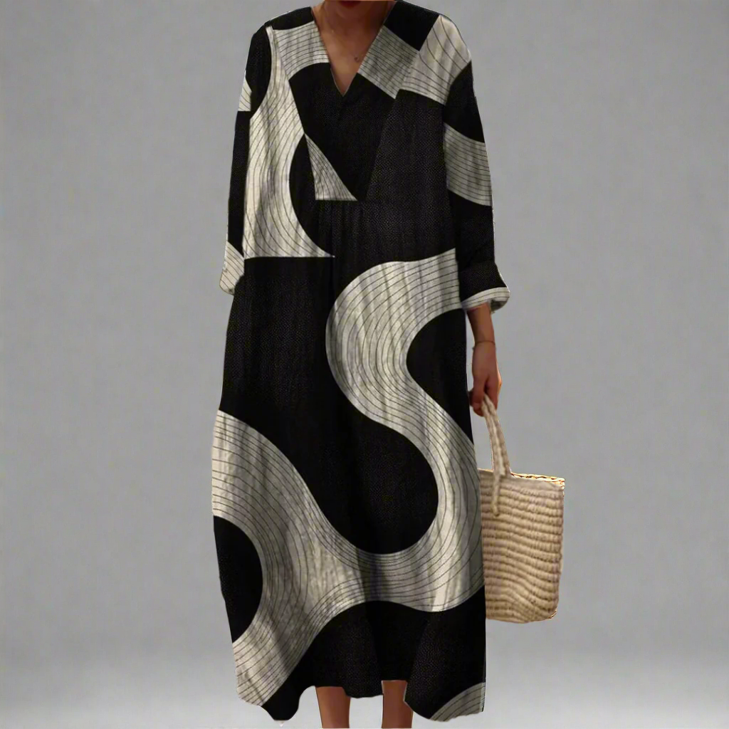 Karen™ | Abito geometrico elegante
