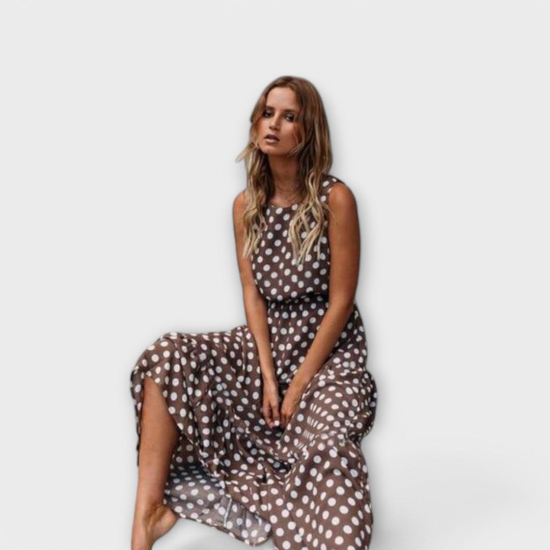 Katelyn™ | Abito midi boho a pois