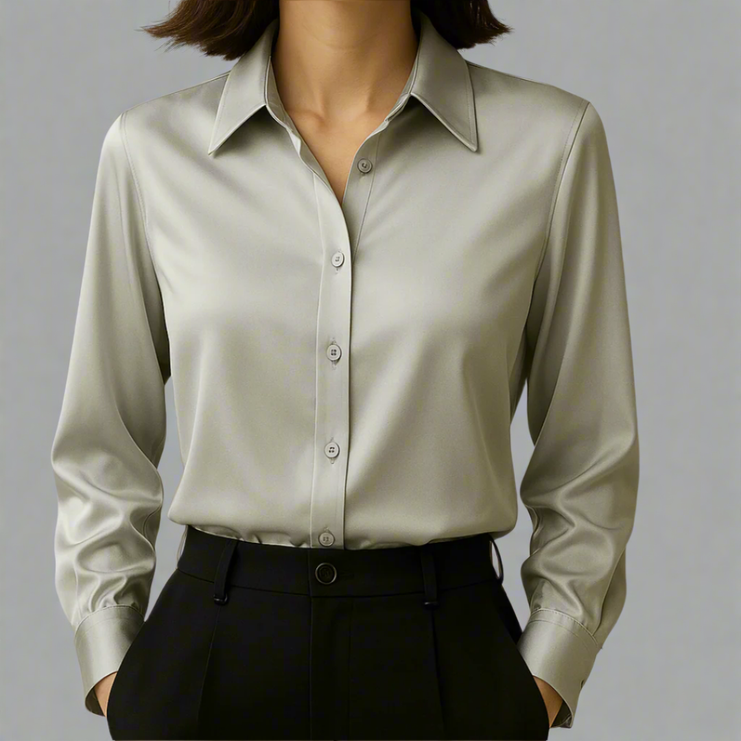 Wendaline™ | Blusa satin elegante