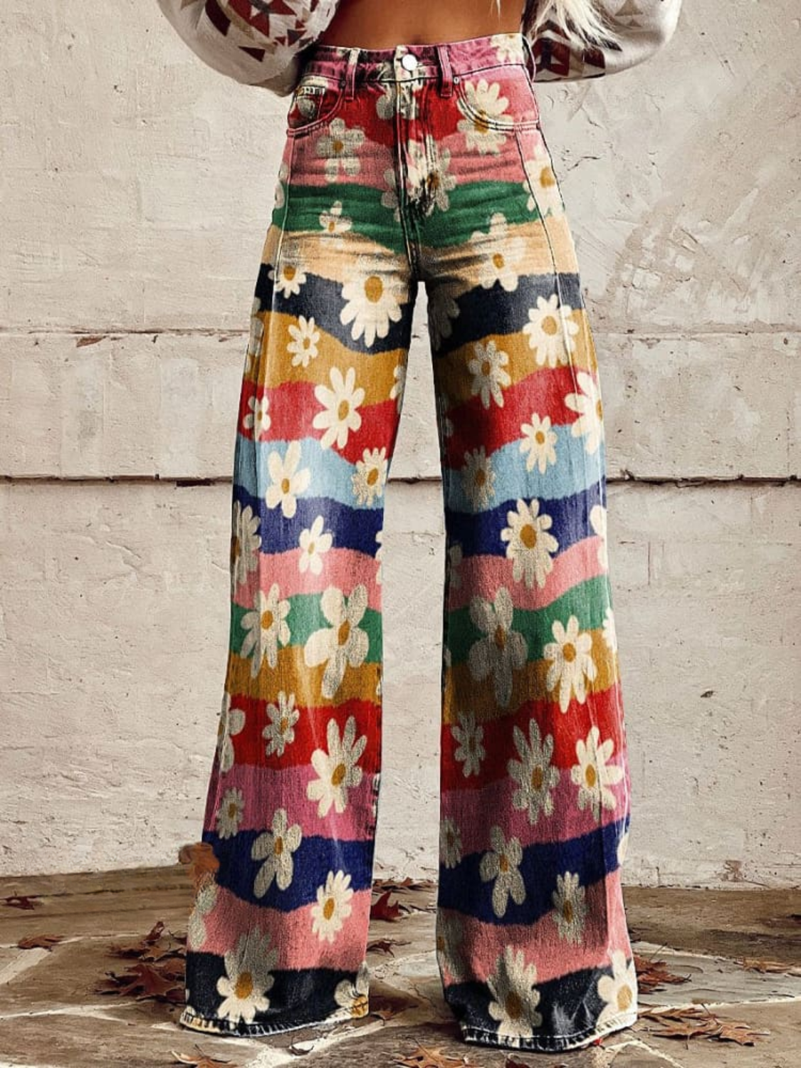 Betty™ | Pantaloni floreali multicolore