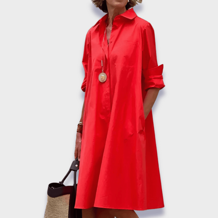 Mariangela™ | Abito polo in tessuto premium