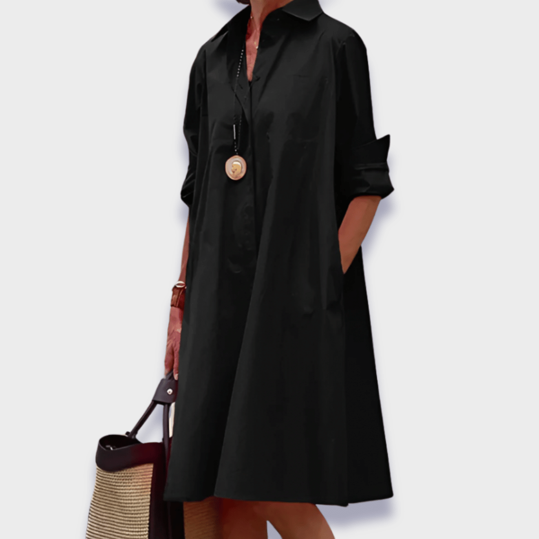 Mariangela™ | Abito polo in tessuto premium