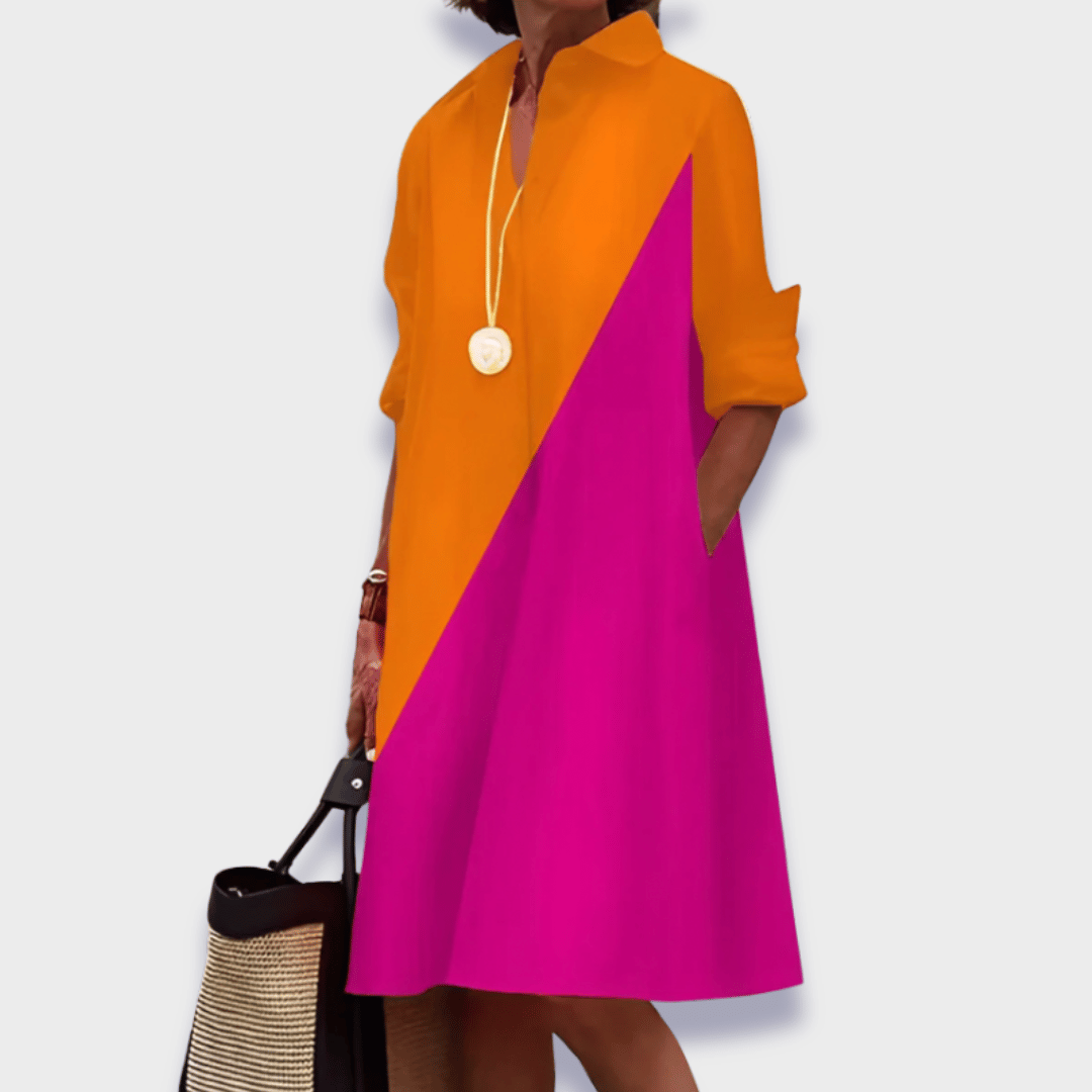 Mariangela™ | Abito polo in tessuto premium