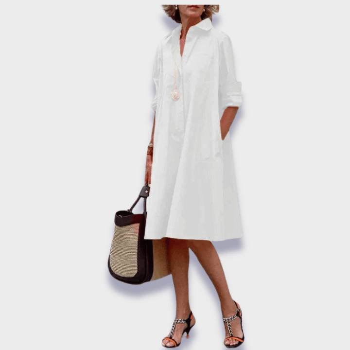 Mariangela™ | Abito polo in tessuto premium
