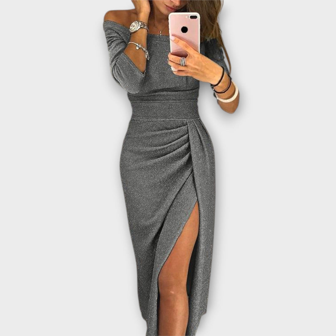 Malena™ | Vestito spalle scoperte glitterato