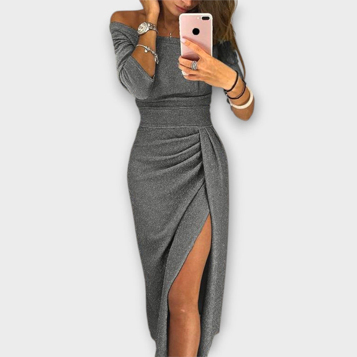 Malena™ | Vestito spalle scoperte glitterato