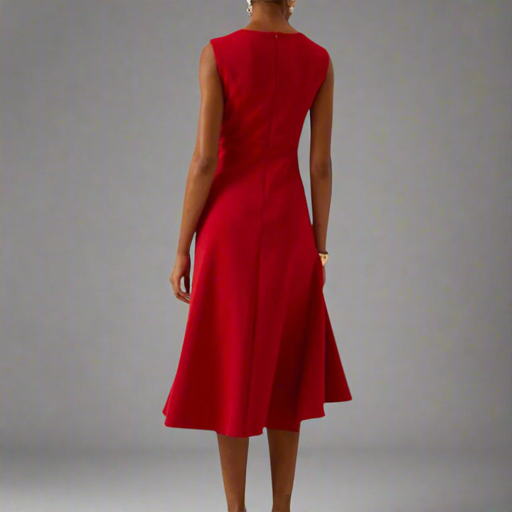 Lucia™ | Abito midi drappeggiato