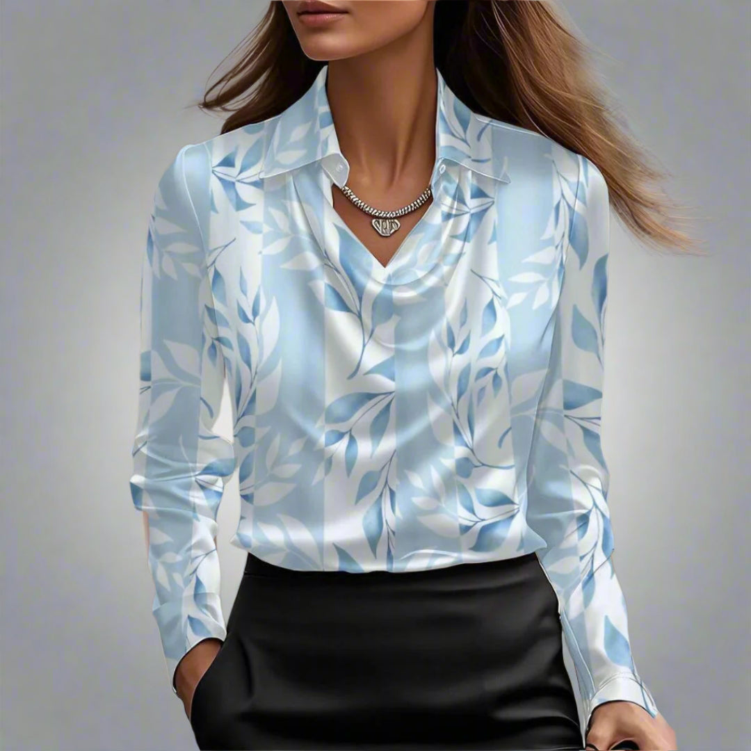 Malvina™ | Blusa satin drappeggiata