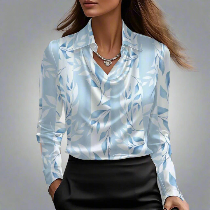 Malvina™ | Blusa satin drappeggiata