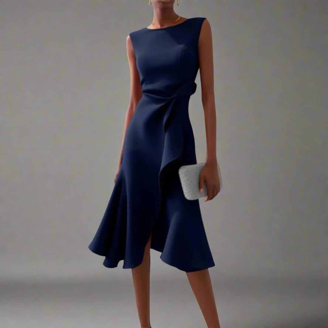 Lucia™ | Abito midi drappeggiato