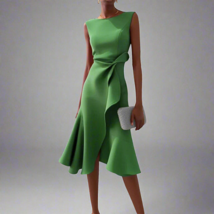 Lucia™ | Abito midi drappeggiato