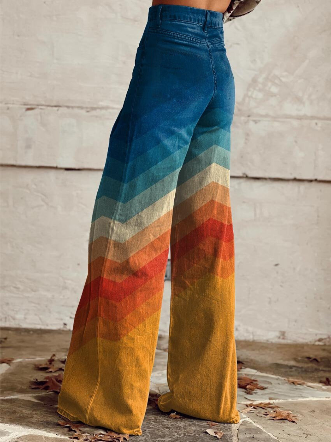 Luigia™ | Pantaloni a righe multicolore