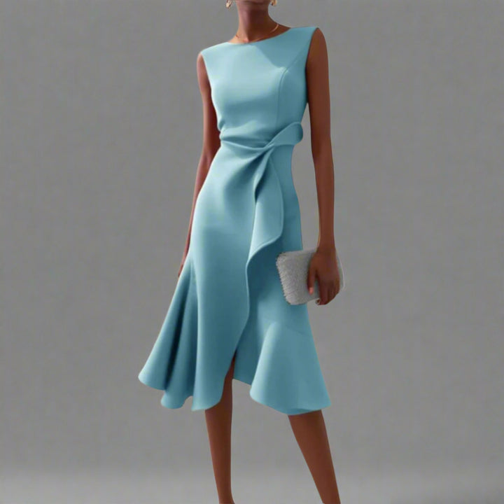 Lucia™ | Abito midi drappeggiato