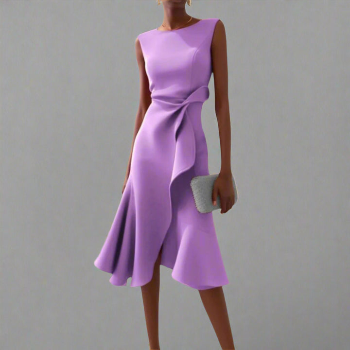 Lucia™ | Abito midi drappeggiato