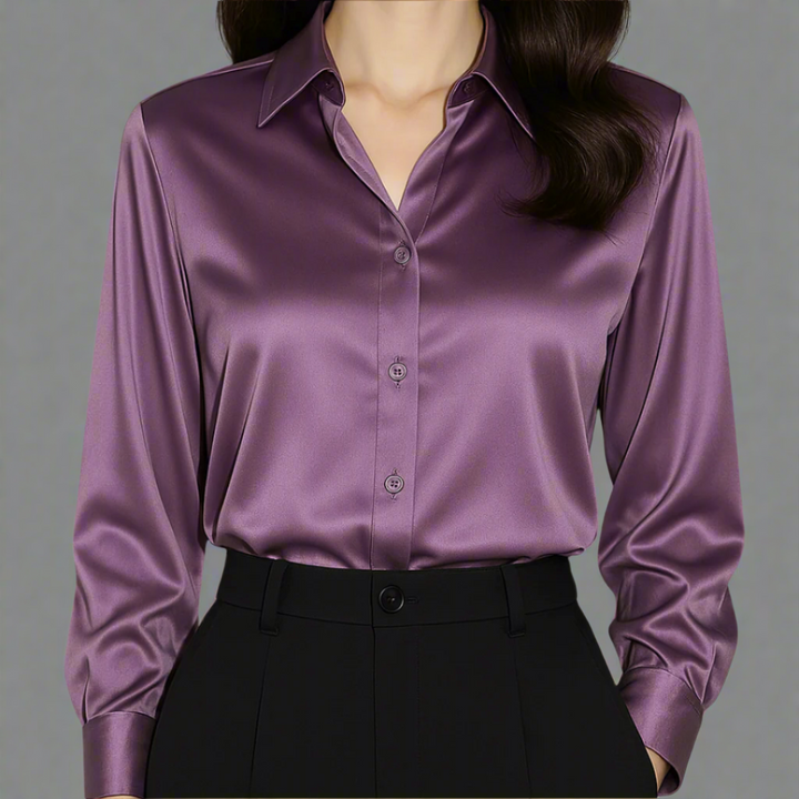 Wendaline™ | Blusa satin elegante
