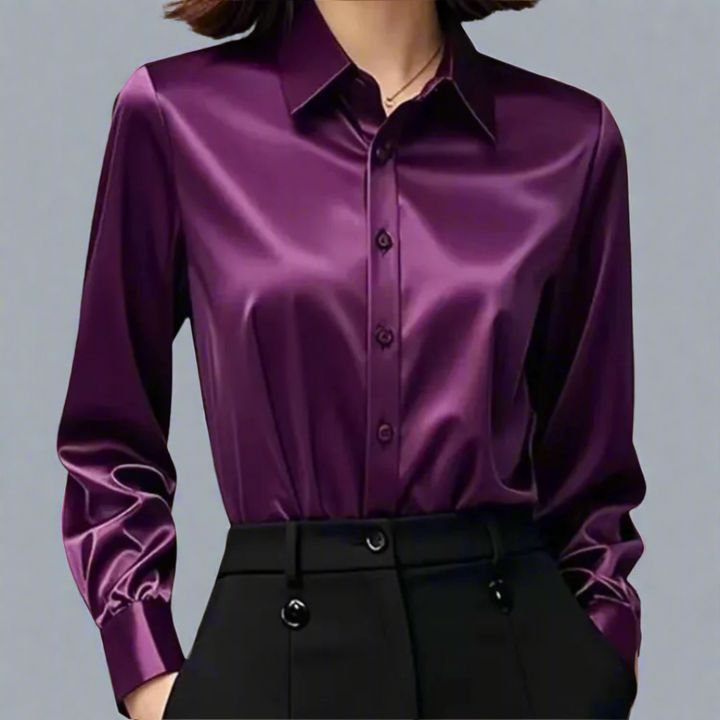 Wendaline™ | Blusa satin elegante