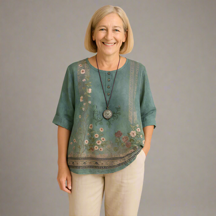 Anya™ | Blusa vintage elegante