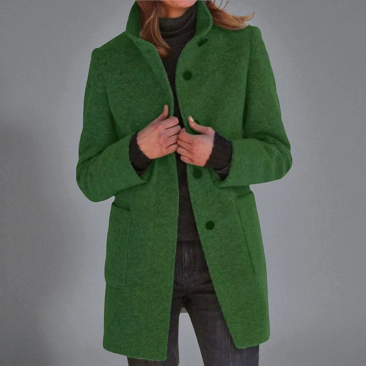 Vintora™ – Giacca a vento retro donna con bottoni e colletto alto