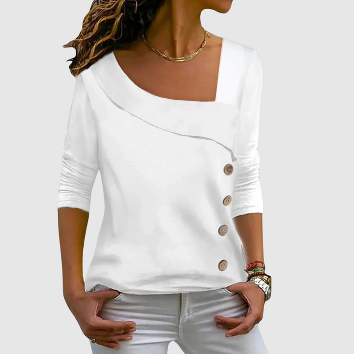 Perla™ | Blusa elegante con bottoni