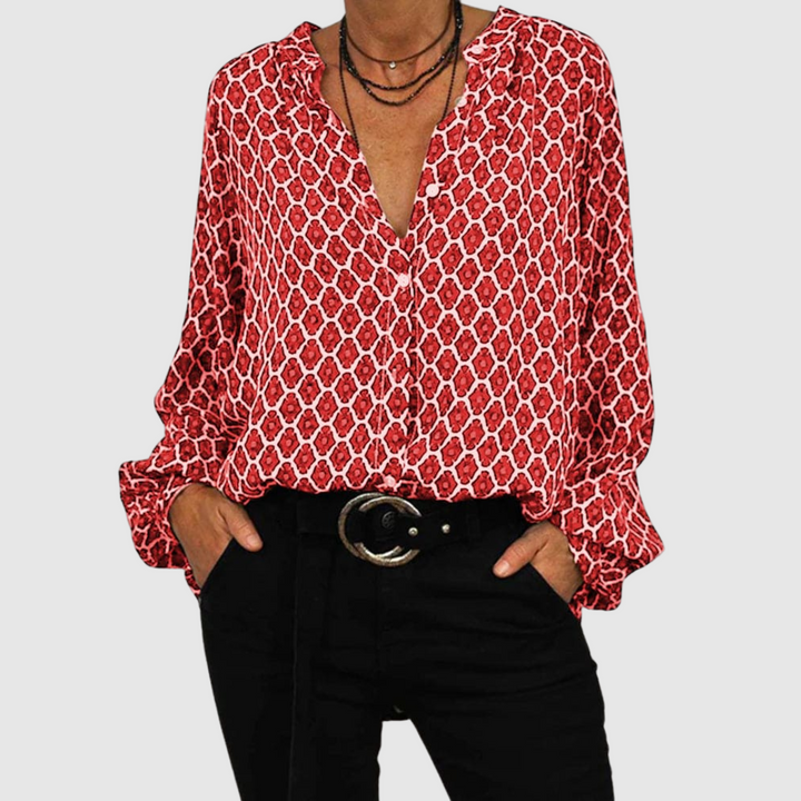 Clotilde™ | Blusa geometrica premium