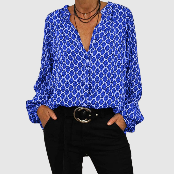 Clotilde™ | Blusa geometrica premium