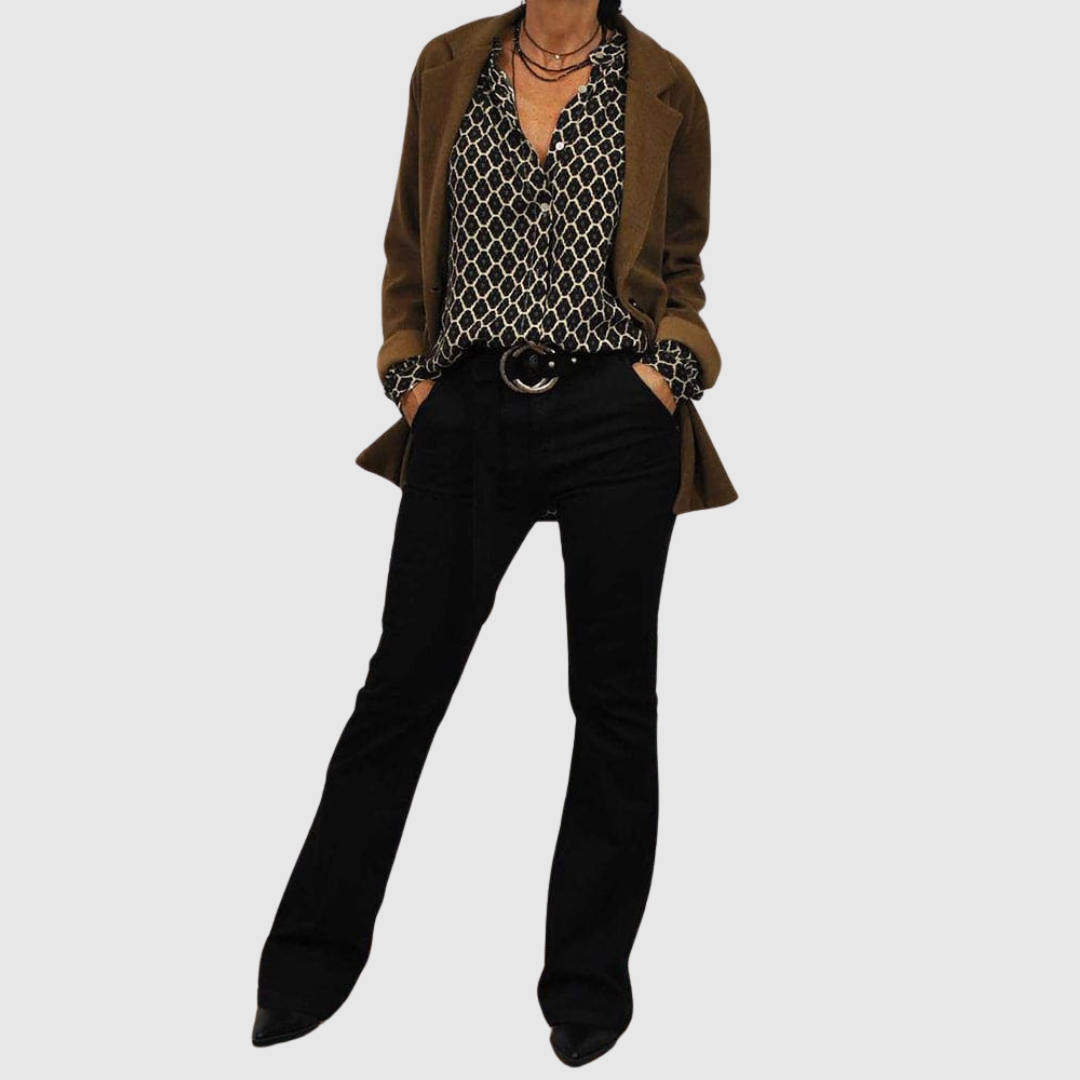 Clotilde™ | Blusa geometrica premium