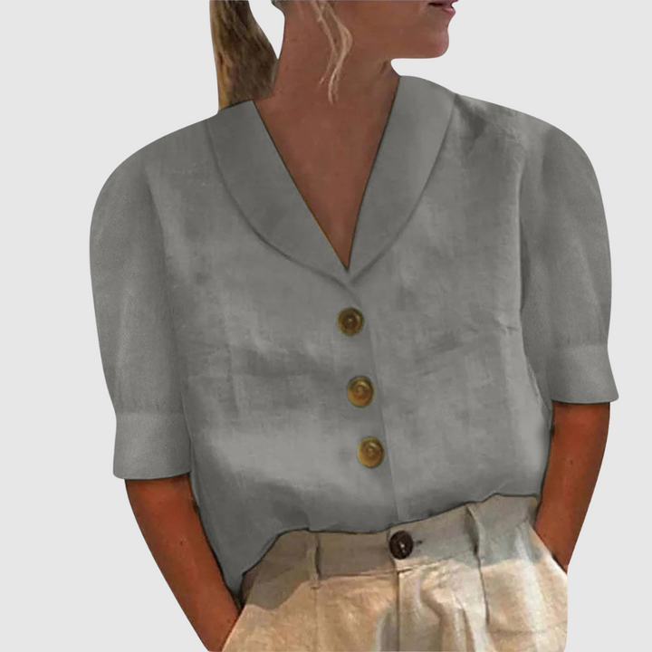 Palmira™ | Blusa rétro con nodo elegante
