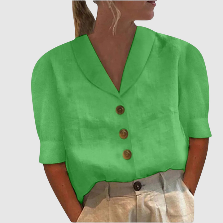 Palmira™ | Blusa rétro con nodo elegante