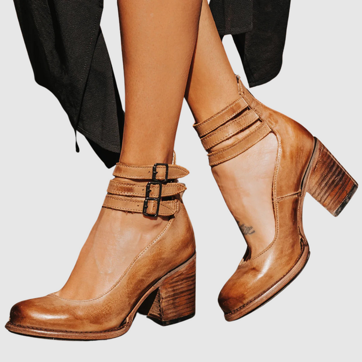 Benedetta™ | Stivaletti in pelle con tacco