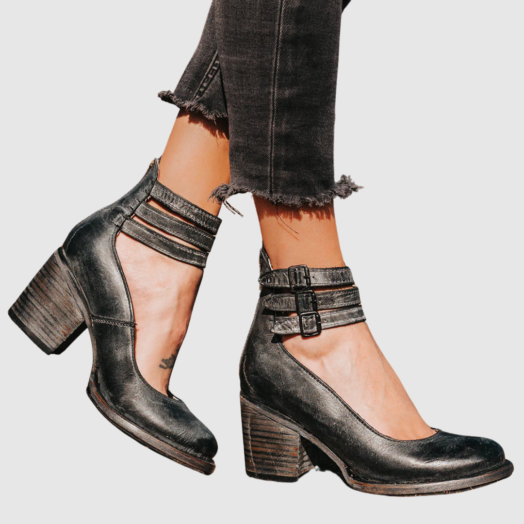 Benedetta™ | Stivaletti in pelle con tacco