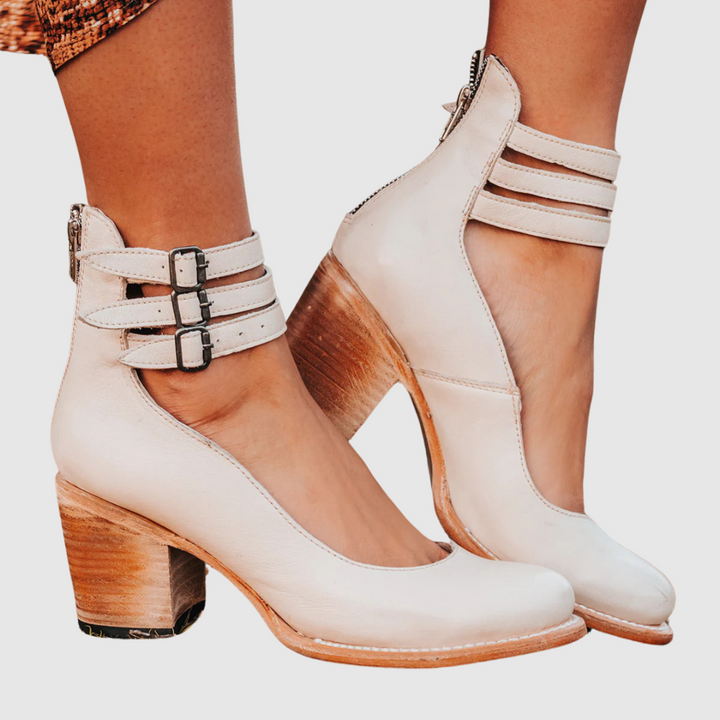 Benedetta™ | Stivaletti in pelle con tacco