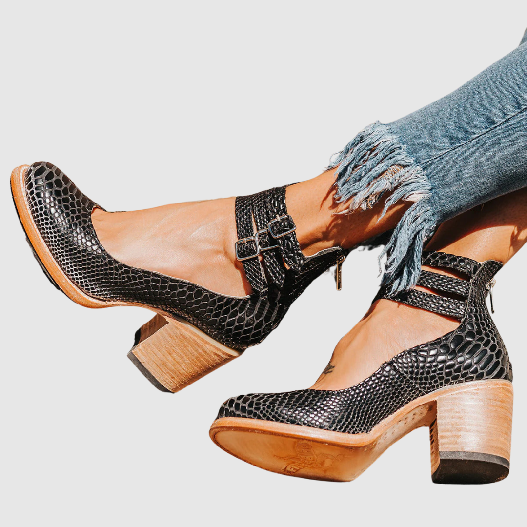 Benedetta™ | Stivaletti in pelle con tacco
