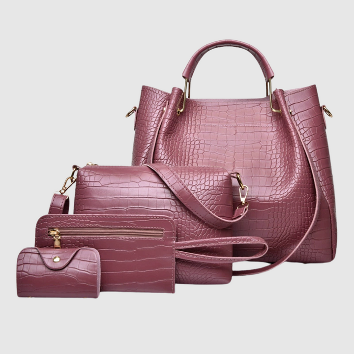 Giuliana™ | Set di borse vintage in pelle squamata