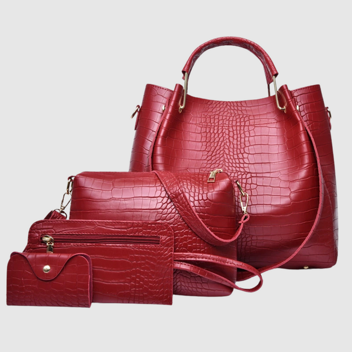 Giuliana™ | Set di borse vintage in pelle squamata