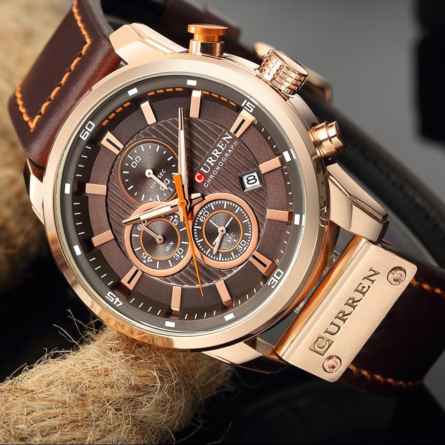 Luciano™ | Orologio al quarzo con cinturino in pelle