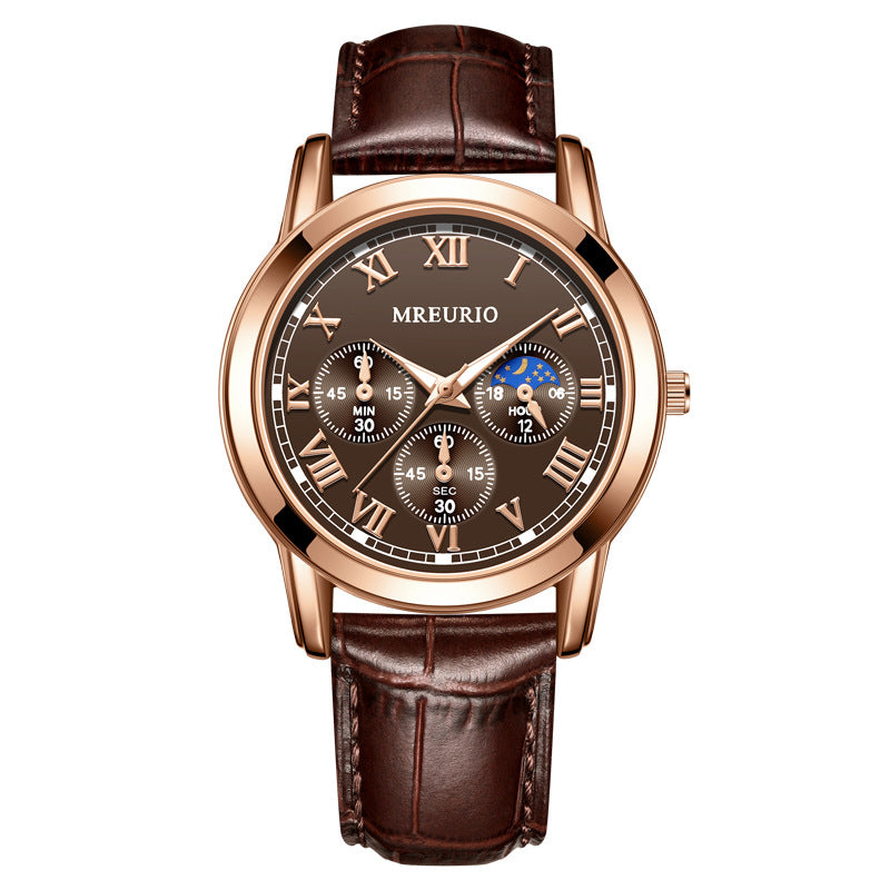 Gaetano™ | Orologio al quarzo casual in pelle