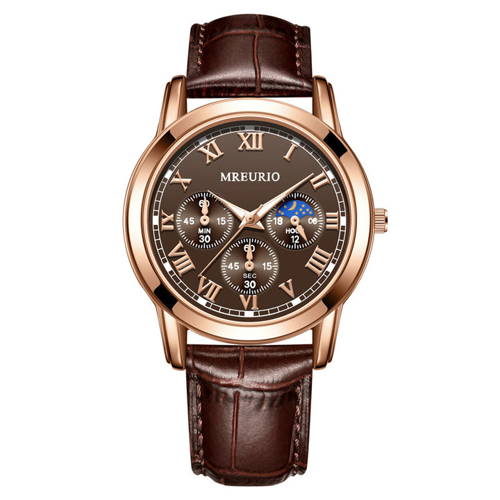 Gaetano™ | Orologio al quarzo casual in pelle
