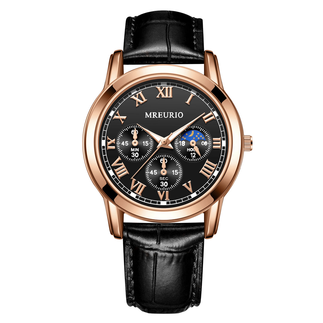 Gaetano™ | Orologio al quarzo casual in pelle