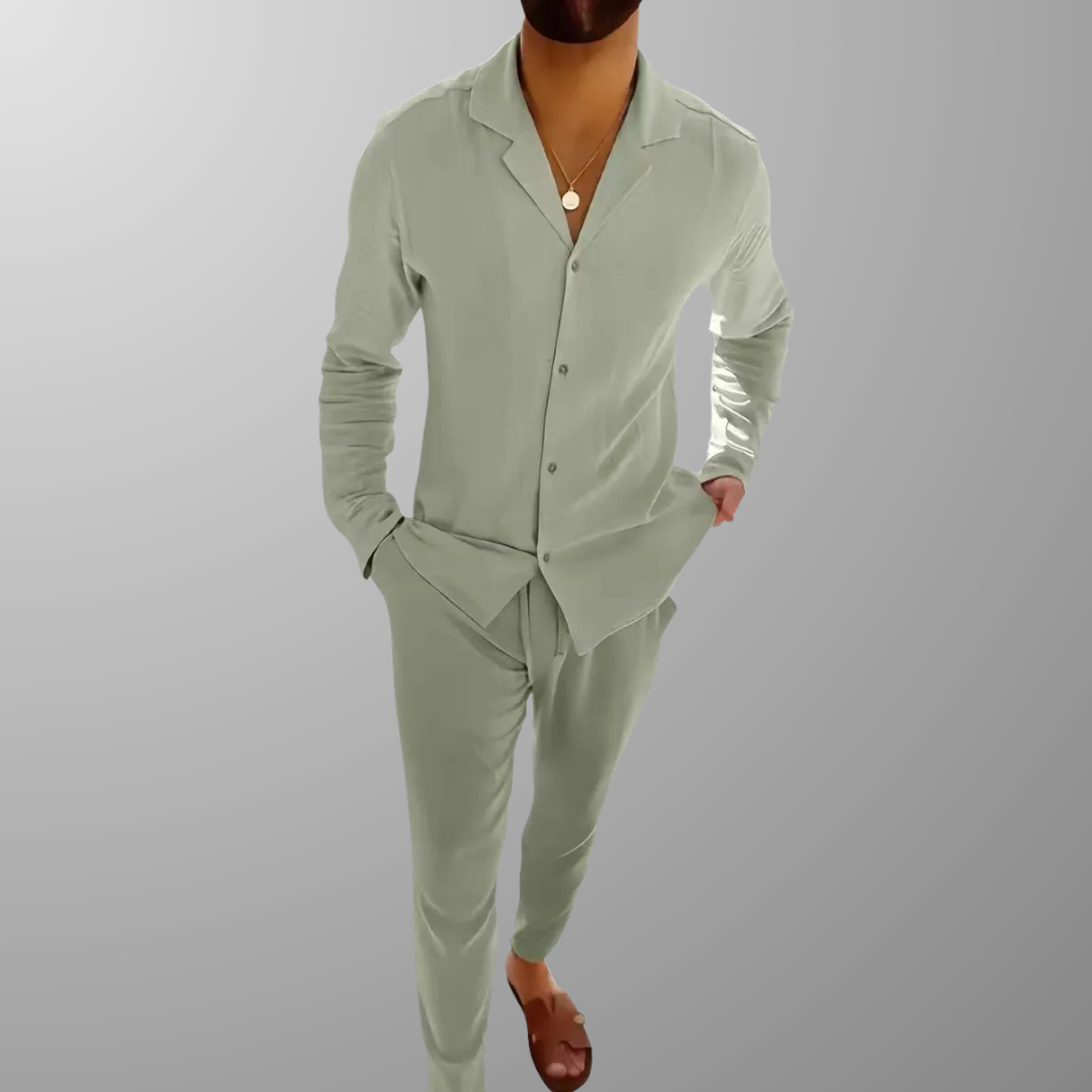 Luca™ | Completo lino estivo