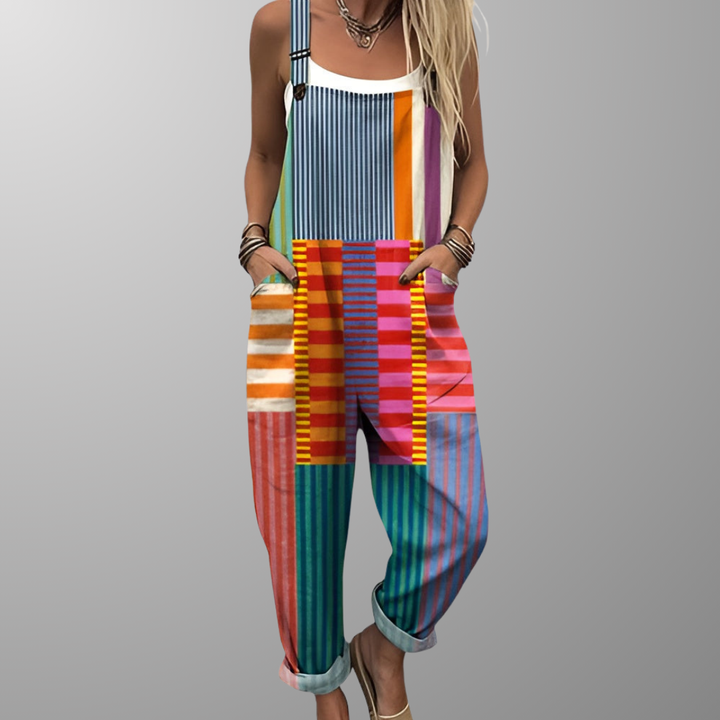 Anna™ | Salopette a righe colorate