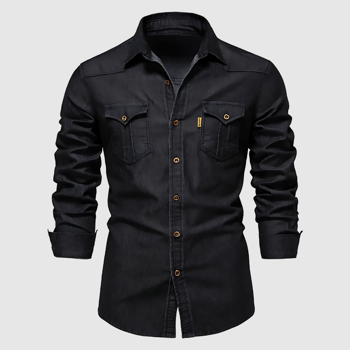 Ezio™ | Camicia in denim con tasche