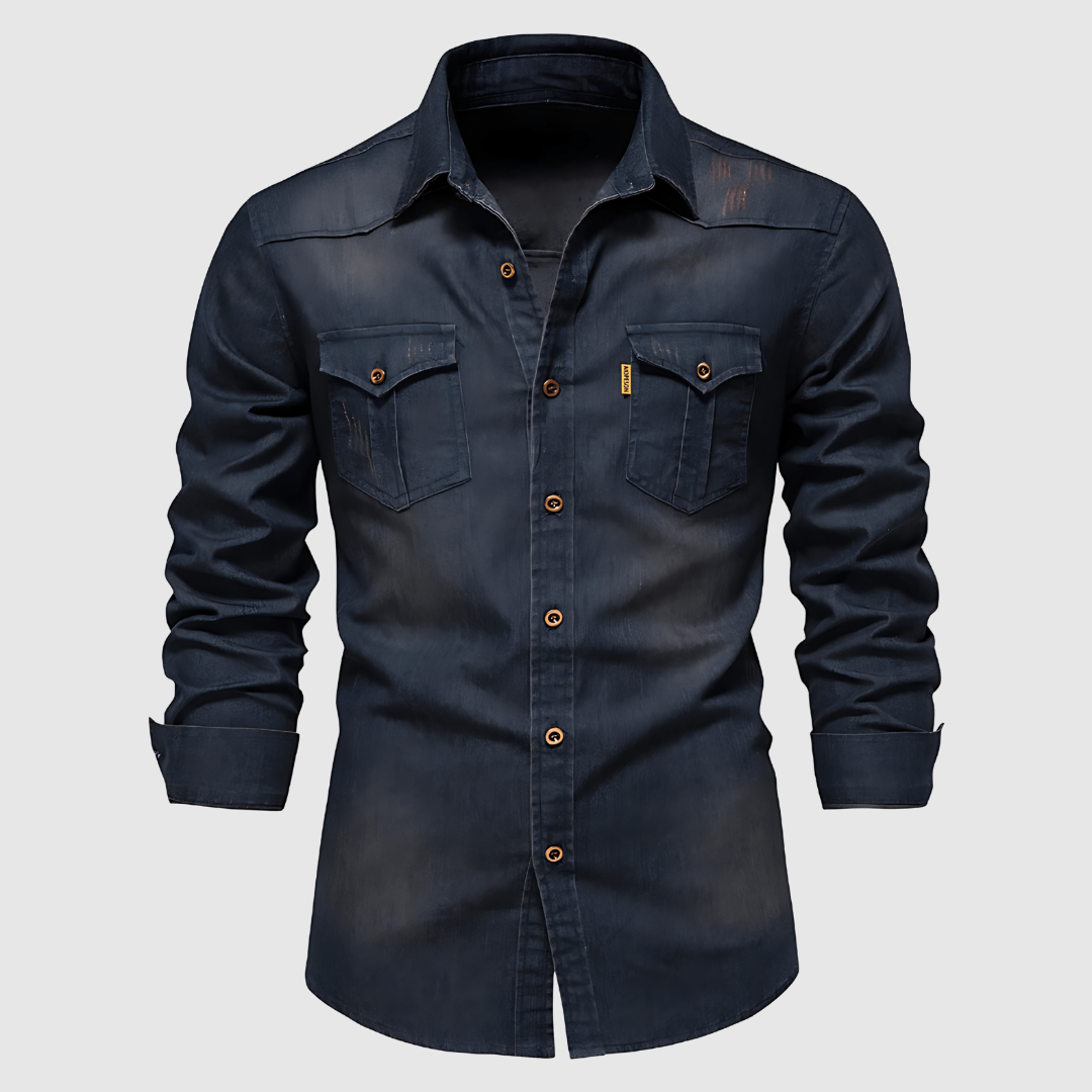 Ezio™ | Camicia in denim con tasche